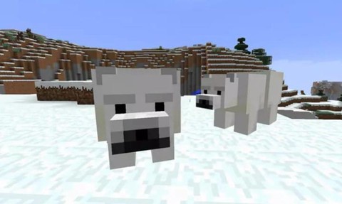 我的世界怎么坐北极熊